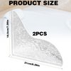 CANIPHA 2Pcs Shower Splash Guard, Self- Adhesive Shower Water Splash Guard Drip Blocker, Clear Bathtub Water Splash Guard for Tub, Acrylic Shower Curtain Bathtub Corner Splash Guard for Bathtub