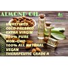 cocojojo Pure Bitter Almond Oil 8 oz Unrefined Cold Pressed Extra Virgin All Natural Perfect for Hair Face Skin Nails