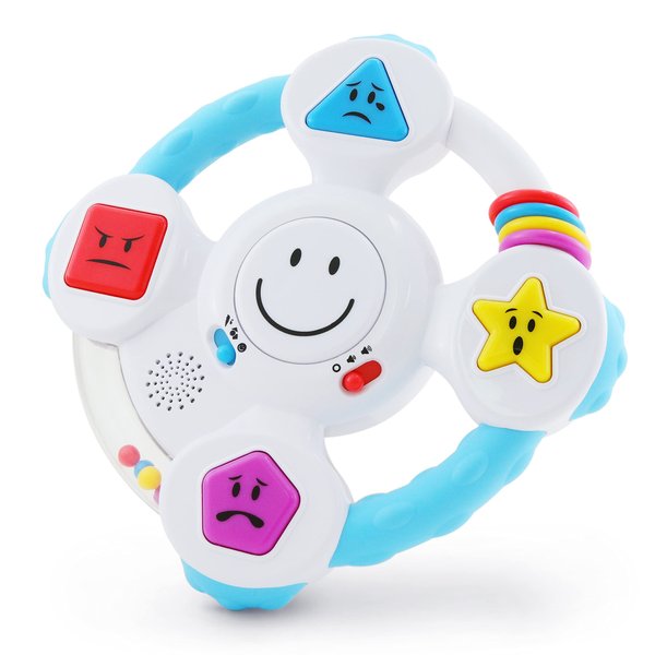 BEST LEARNING My Spin & Learn Steering Wheel - Interactive Educational Toys for 6 to 36 Months Old Infants, Babies, Toddlers - Learn Colors, Shapes, Feelings & Music - Birthday Gifts for Children