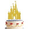 Castle Cake Topper Princess Cake Topper Castle Theme Birthday Party Decoration Princess Party Supplies Princess Happy Birthday Cake Decoration for Girls Princess Baby Shower Supplies