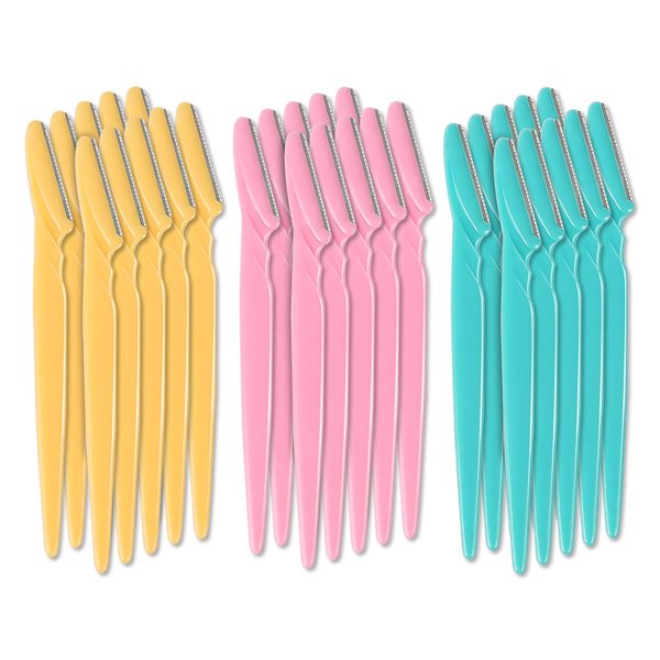 Eyebrow Razor, 40pcs Face Razor for Women, Facial Hair Remover and Shaver with Protective Cover, Safe Dermaplaning Tool for Face
