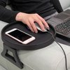 Pekokavo Sofa Arm Clip Tray, Side Table for Remote Controls/Drinks/Gamepads Holder (Black)