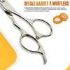 BEAUTÉ DÉCHAÎNÉE Professional Barber Shears - 6.5 Inch Premium Haircutting Scissors Stainless Steel Hairdressing Scissors for Men & Women (Silver)