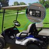 10L0L Golf Cart Key Switch Console Plate Panel for EZGO TXT PDS 2003-up Electric, Equipted Forward Reverse Switch & LED Digital Voltmeter & 12V 3.0 Fast Charger Dual USB Socket