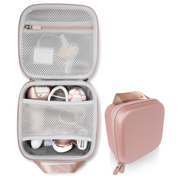 GETGEAR Women's Epilator Case for Philips Satinelle Advanced Wet & dry Epilator, Prestige Bre650, DEESS Permanent hair removal, Flawless legs Women hair removal, Braun Sil-epil9 9-579