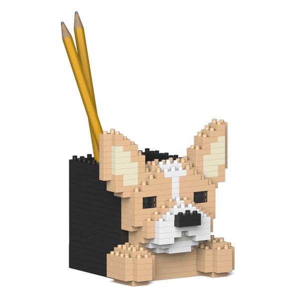 JEKCA Chihuahua Pencil Cup 01S | Plastic Building Blocks | Age 14+