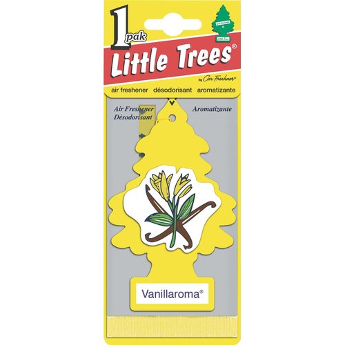 LITTLE TREES Car Air Freshener | Hanging Paper Tree for Home or Car | Vanillaroma | 24 Pack