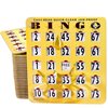 MR CHIPS Jam-Proof Easy-Read Quick-Clear Large Print Fingertip Slide Bingo Cards with Sliding Windows - 10 Pack in Gold Rush Style