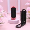 Travel Hair Brush with Mirror, 2 PCS Folding Comb Hair Massage Comb Compact Hair Brush Mini Hair Brush for Purse Small Wet Hair Brush for Women Men
