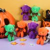 Liliful 24 Pcs 4.5 Inch Stuffed Animals Soft Plush Bears Doll with Ribbon Bow Mini Bears for Boys Girls Birthday Decoration Gift Bear Baby Shower Favors (Purple Green Orange)