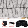 Celosia 6PCS Makeup Headband and WristBand Set, Skincare Spa Headband for Washing Face,Towels Wrist band for Women Girls Prevent Liquid Spilling from Arms (Black+Grey)