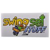 Swing Set Stuff 4" x 3/8" Nylon Bushing Swing Hanger (Pair) with SSS Logo Sticker