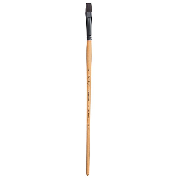 Princeton Catalyst, Series 6400, Long-Handle Synthetic Polytip Bristle Paint Brush, Bright, 6
