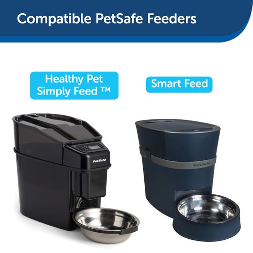 PetSafe 2-Pet Meal Splitter with Bowl - Easily Cleaned, BPA-No, Food-Grade Material -for PetSafe Smart Feed and Healthy Pet Simply Feed - Mess-No Food Dispensing -Includes Privacy Panel,One Size,Black