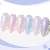AIMEILI Hema Free Pearl Gel Nail Polish, Shimmer Mermaid Nail Gel Soak Off U V Gel Polish Set Of 6pcs X 10ml - Kit Set 42