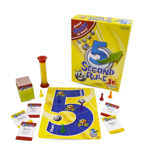5 Second Rule Game Jr. - Simple Questions Card Game for Family Fun, Party, Kids, Travel, Game Night & Sleepovers - Think Fast and Shout Out Answers - For Ages 6+