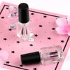 GTHER 6PCS 5ML Empty Nail Polish Glass Bottles with Brush Cap & Funnel & Mixing Balls for Nail Art