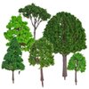30pcs Model Trees Train Railroad Scenery Architecture Trees, Mixed Model Tree Fake Trees for DIY Crafts Building Model Scenery Landscape Decoration 1.5-7.9 inch(4-20cm)