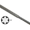 KingChain 463771 1/8" x 3/16" x50' Pvc-Coated Galvanized Aircraft Cable Kit