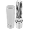 Curl Training Hair Brush Retractable, Bristle Round Hairbrush Roller Round Brush Blow Drying Brush Detangling Hairbrush White Mini Hair Styling Brush