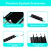 Eyelash Extensions 0.03 C CC D DD J B L Curl 13-20mm Lash Extensions Supplies Individual Lashes Premium Silk Volume & Classic Lash Soft Matte Dark Professional Eyelashes Extension (0.03-D-13-20 Mixed)