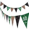2 Pieces Football Pennant Banner American Football Theme String Flags Banners for Sports Party Decorations