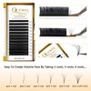 QUEWEL Volume Eyelash Extensions | 0.03-0.12mm | C/CC/D/DD Curl | 8-25mm Length | Easy Fan Volume Lashes 2D-20D Self Fanning Volume Lashes 0.05D 13mm Long Lasting Blooming Lashes(0.05D 13)