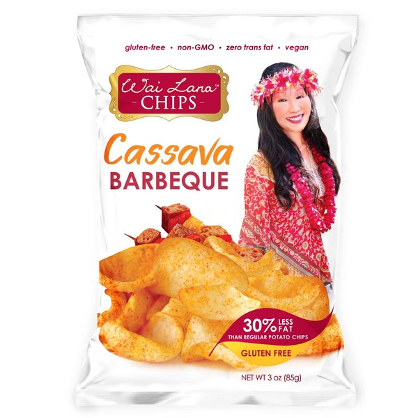 Barbeque Cassava Chips (12 Pack of 3 Ounce Individual Bags) - Gluten Free, Non-GMO, Vegan, Zero Trans Fats – Wai Lana