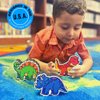 Magnetic Dry Erase Eraser Set for Whiteboard - 3 Pack Cute Dinosaurs - Triceratops, Stegosaurus, Tyrannosaurus Rex (T-Rex) - for Kids and Classroom Board Accessories