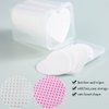 Fcozpjk 400Pcs Lint Free Nail Wipes, Heart Shape Nail Polish Remover Wipes, Pink White Non-Woven Nail Cleaning Pads, Absorbable Eyelash Extension Glue Cleaning Wipes, Nail Care Tools