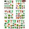 20 Sheets Football Temporary Tattoos Stickers,228 Pieces Brown and Green Football Themed Tattoos Stickers Party Decoration Supplies Party favors for Kids Adults