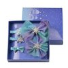 5 pcs Snowflake Bow Hair Accessories Set Blue Crocodile Hair Clip Christmas Snowflake Hair Clip, Princess Dress Up Set MeshHair Pin Girls And Women