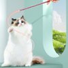2PCS Mice Tail Cat Teaser Toys, Interactive Cat Wand Toys with 2 Tail Refills, Wiggling Tail Cat Chasing Toys for Cats Kittens Birthday Christmas