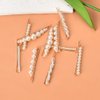 Pearl Hair Pins Gold Hairpins Pearl Clips for Hair Decorative Hair Styling Clips Metal French Hair Barrettes for Women Bridal Wedding Prom Pearl Hair Accessories 10 PCS
