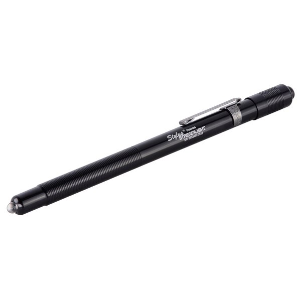 Streamlight 65020 Stylus 7-Lumen Green LED Pen Light with 3 AAAA Alkaline Batteries, Black