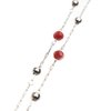 Zipetatah Red Crystal Hair Chain, Pearl Headwear Headband, Women's Wedding Hair Band with Little Clip, Fashionable Head Chain Suitable for Weddings, Banquets, Birthday Parties, etc