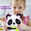 KRAFUN Unicorn Beginner Animal Sewing Kit for Kids Age 7-13 My First Art & Craft, Includes 3 Stuffed Animal Dolls Panda, Fox, Instructions & Plush Felt Materials for Learn to Sew, Embroidery