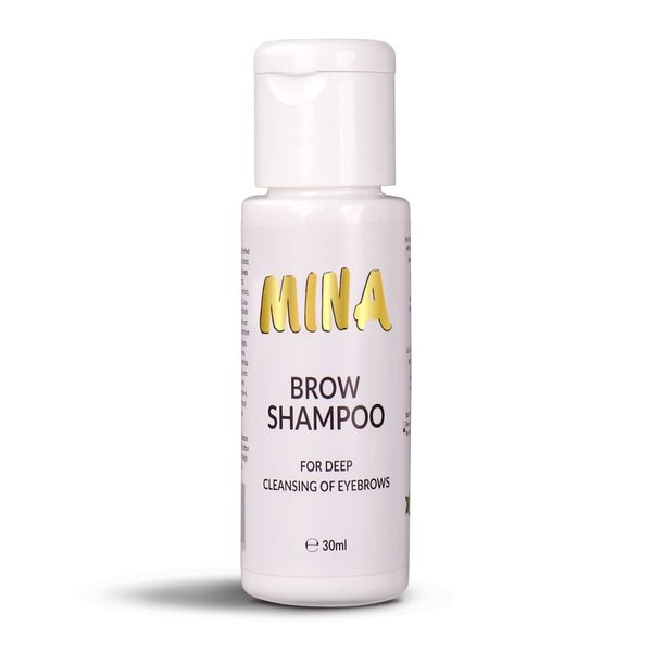 Mina Brow Shampoo, Deep Cleansing, Pre-tinting And Safe Cleaning Of Eyebrows| Paraben & Sulfate Free & Non-Irritating| Vegan And Cruelty-free 30ml