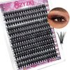 SZYZKJ Eyelash Extension 240pcs Individual Lash Cluster 12-18mm MIX D Curl Lashes Natural Lash Extension DIY Eyelash Extensions at Home Individual Lashes Cluster Wispy Eyelash Cluster