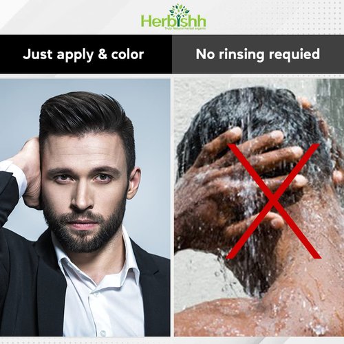 Herbishh Hair Color Cream for Gray Hair Coverage – No Rinse Hair Color Cream for Women & Men – Safe & Quality Hair Dye with Argan Oil – Advanced Japanese Technology – Long Lasting Hair Dye Cream