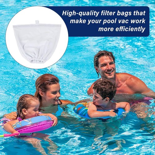 CHEOTIME Pool Cleaner Fine Filter Bag, Reusable Pool Filter Bag Replacement for Aquabot Filter Bag Products 8114,Fits Pool Spa Part Small Wheeled Aquabot Cleaners S 2 40 Pura 5X