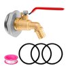 2" Drum Faucet for 55 Gallon Drum, 1" Brass Barrel Spigot Faucet with EPDM Gasket