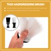 OSALADI 2pcs Barber Brush Neck Duster Barber Accessories Talcum Powder Brush Hair Brush Neck Duster Hair Salon Supplies (Black+ White)