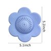 Wild Tribe Bathtub and Shower Drain Protectors with Suction Cups Easiest Hair Catchers Soft Silicone 4 flower