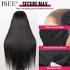ISEE HAIR Straight Wear Go Glueless Wig Human Hair Pre Plucked Pre Cut 9x6 HD Lace Pre Bleached Tiny Knots Human Hair Wigs For Women 22 Inch
