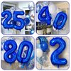 Number 8 Balloon 40 inch, Dark Blue Big Number Balloon, Giant Foil 8 Balloons Number, Helium 8th Birthday Balloons for Kids Boys Girls Birthday Party Decorations Wedding Anniversary Event Supplies