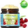 Botanical Beauty RED RASPBERRY SEED OIL BUTTER RAW 100% Pure Natural VIRGIN UNREFINED Cold-Pressed 4 Fl oz 120 ml for Face, Skin, Body, Hair, Lip, Nails Rich in Vitamin E, Vitamin C