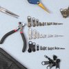 Yuxung 272 Pieces Zipper Repair Kit Replacement Zipper Pulls, Zipper Latch Slider, Installation Tools Zipper Stopper Slider Repair Tool Kit for Metal Plastic Nylon Coil Jacket Zippers (Size 8/5/3)