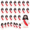 Bememo 25 Pcs Little Jesus Figures Original Design Mini Rubber Jesus Toys to Hide and Seek Religious Party Favors Sunday School Baptism Gifts(Red)
