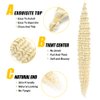 BAESITTE Crochet Hair Water Wave Bundles Synthetic Hair Water Wave Crochet Hair 4 Bundles (20 24 28 34Inch) Curly Crochet for Black Women Hair Extensions #613 Blonde Color 390g